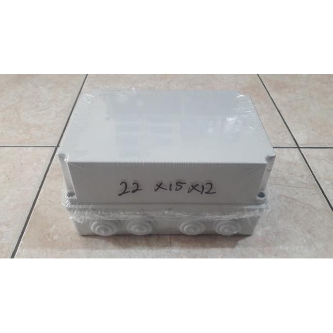 Box Panel Listrik Plastik PVC 22 x 15 x 12cm
