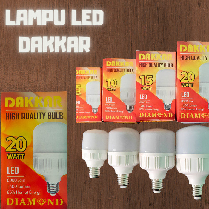 Lampu LED Dakkar 5 Watt 10 Watt 15 Watt T-Bulb Diamond Led Murah