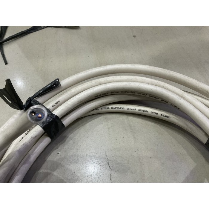 PROMO SPECIAL METERAN - ETERNA NYM 2x4 Kabel Listrik PLN Tufur Kawat isi 2 x 4 mm