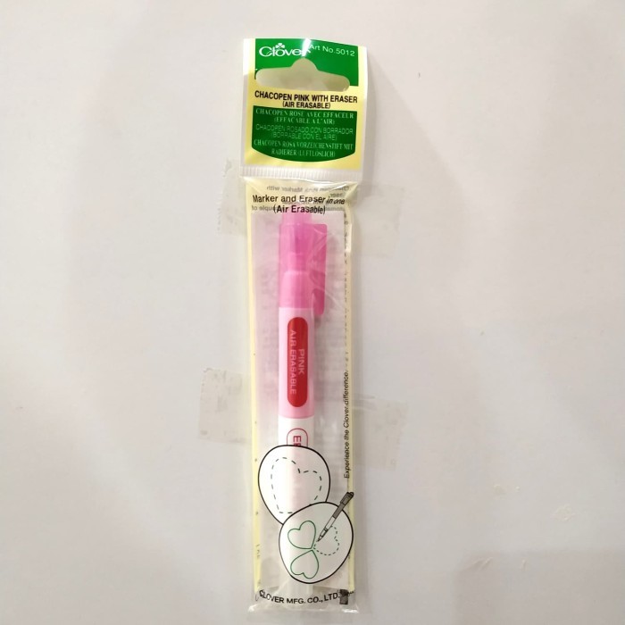 

Clover 5012 Pulpen Kain/Chacopen Pink With Eraser