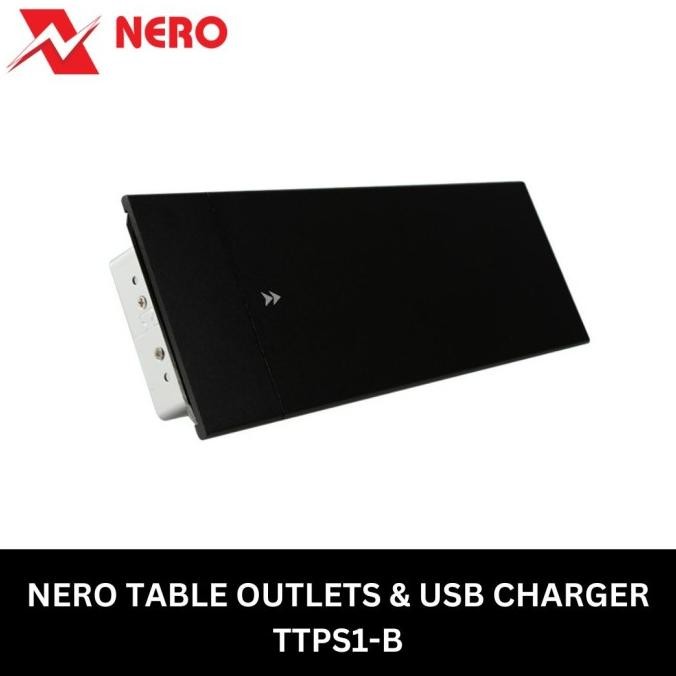 TABLE TOP POWER SOCKET NERO / STOPKONTAK MEJA NERO