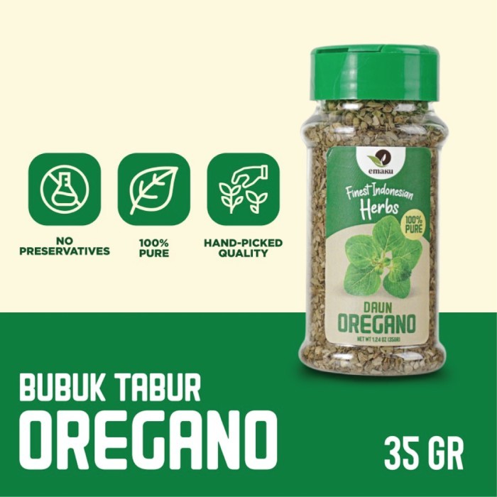 

Emaku Daun Oregano Kering / Dried Oregano Leaves