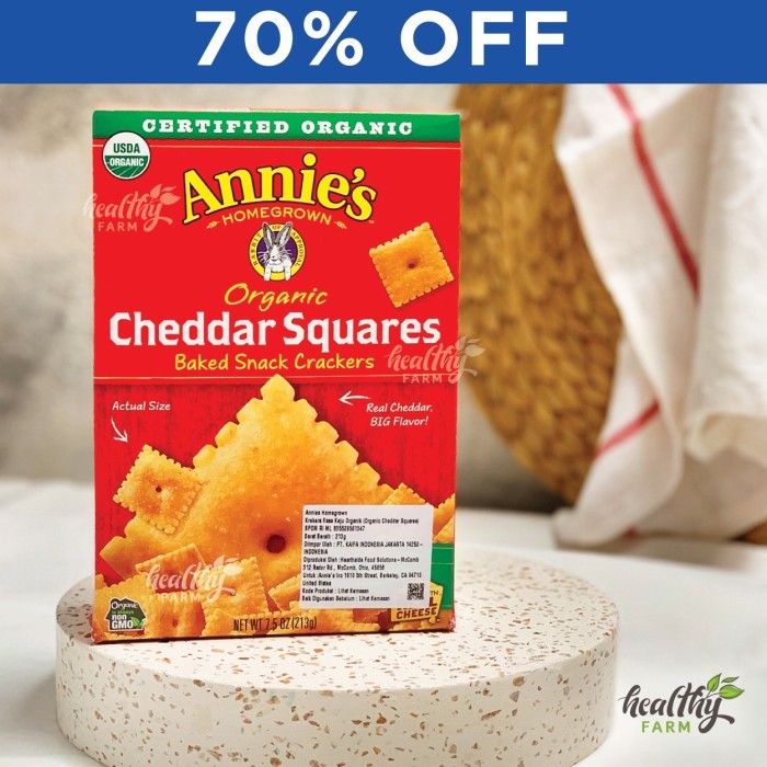 

Annies Organic Cheddar Squares / Biskuit Organik /Biskuit Anak Organik