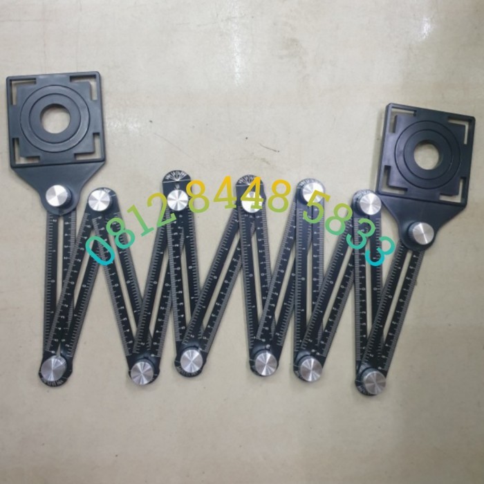 

penggaris keramik granit 12 siku sudut lipat multipungsi template