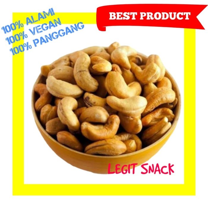 

CUCI GUDANG MEDE TAWAR OVEN / KACANG METE PANGGANG - ROASTED PLAIN CASHEW 200 GRAM