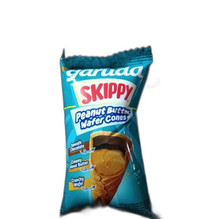 

BERGARANSI SKIPPY CONE Wafer Peanut Butter Chocolate isi 5 Cokelat Kacang