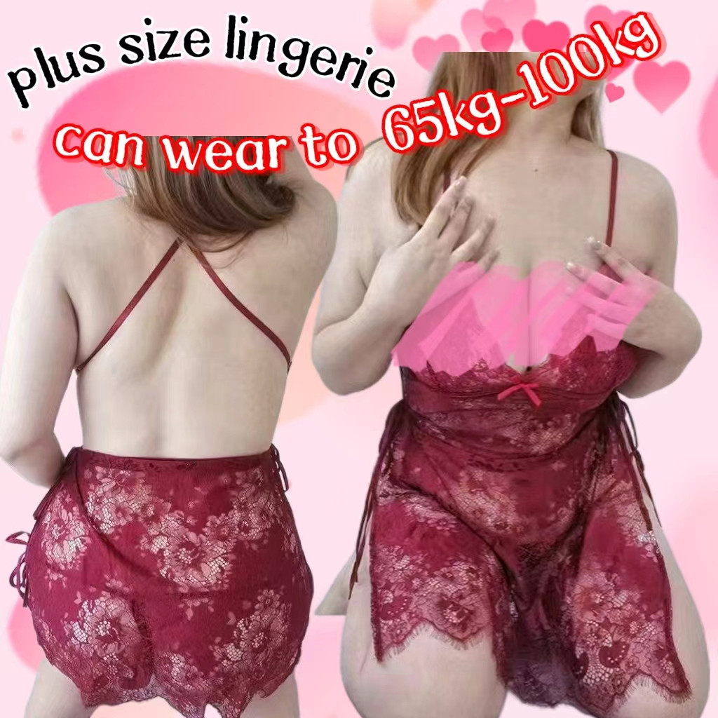 Lingerie Lingerie jumbo Sexy lingerie Bigsize transparan baju tidur sexy lingerie wanita untuk