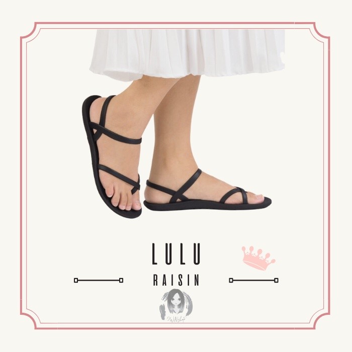 Flatshoes [OWNshop] Gofort Sandal Tali LULU Hitam