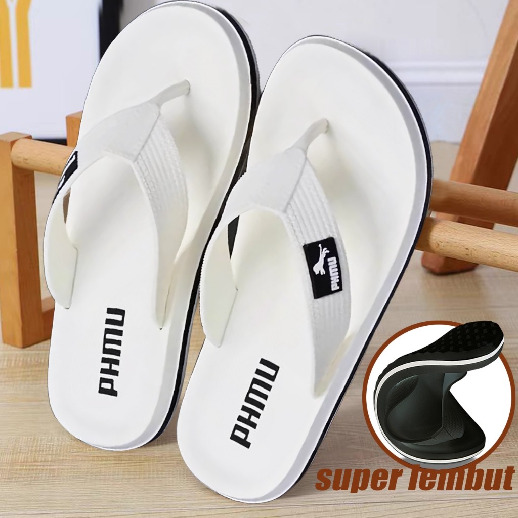 Sepatu Wanita COD sandal pria original 100% sandal pria kekinian sandal pria keren sandal pria Putih