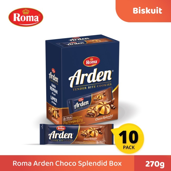 

SPECIAL Biskuit Roma Arden Choco Splendid Box 10 Sachets