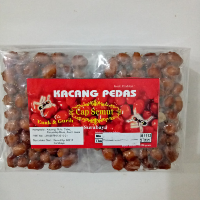 

TERBAIK kacang pedas cap semut