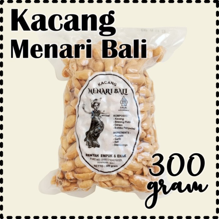 

TERLENGKAP Kacang Bali Cap Menari Bali Biji Besar 300 gram