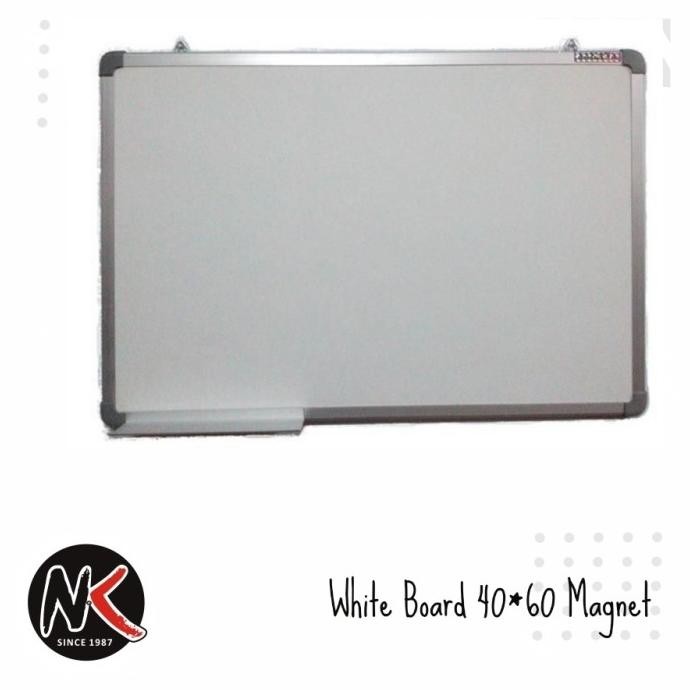 

HARGA DISC - Papan Tulis White Board Magnet Gantung Sakana 40x60 cm