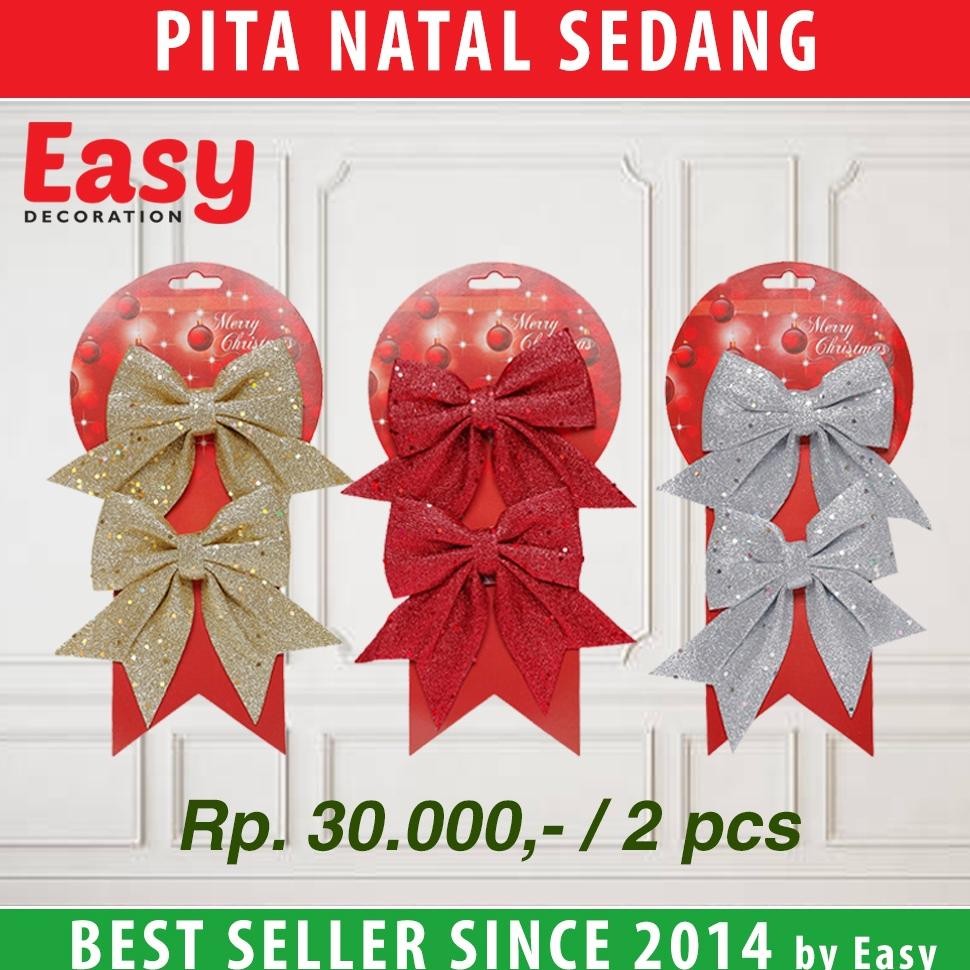 

CR - Pita Natal Gliter Hiasan Aksesoris Dekorasi Christmas Ribbon Sedang TERLARIS