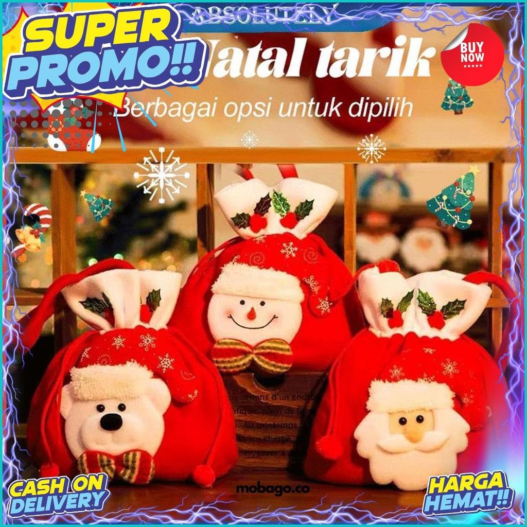 

Christmas Decoration Goody Bag Tas Hadiah Natal Tas Tangan Dewasa Anak-Anak Hadiah Natal Dekorasi Tas Hadiah Kelas Atas Christmas Gift Tas Apel Malam Natal Christmas Accessories Tas Natal Christmas Bag Santa Rudolph Snowman Bear Tas Serut Hadiah Sale