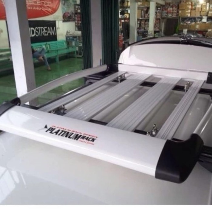 RAK BAGASI ATAS MOBIL RUSH TERIOS PLATINUM ALUMINIUM