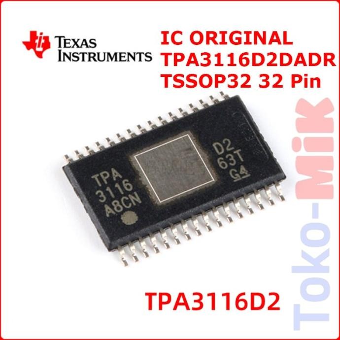 Murah IC TPA3116 TPA3116D2 TPA3116D2DADR 100W 2x50W Stereo Mono Power Amplifier Class-D tokmi99