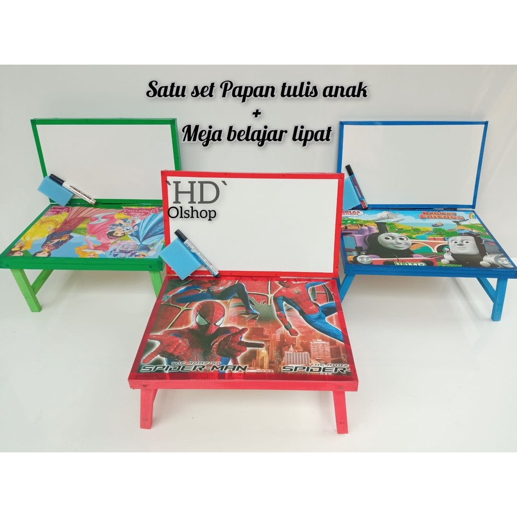 

Meja Lipat Meja Belajar lipat anak den Papan tulis karakter anak minimalis