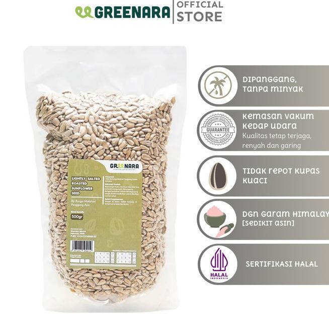 

Greenara Lightly Ed Roasted Sunflower Seed 500Gr / Kuaci Panggang