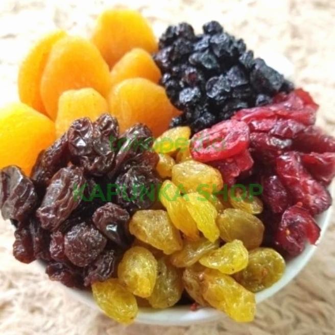 

Xed Dried Fruit 500Gr Cranberry Bluberry Aprikot Jumbo Raisin Dark