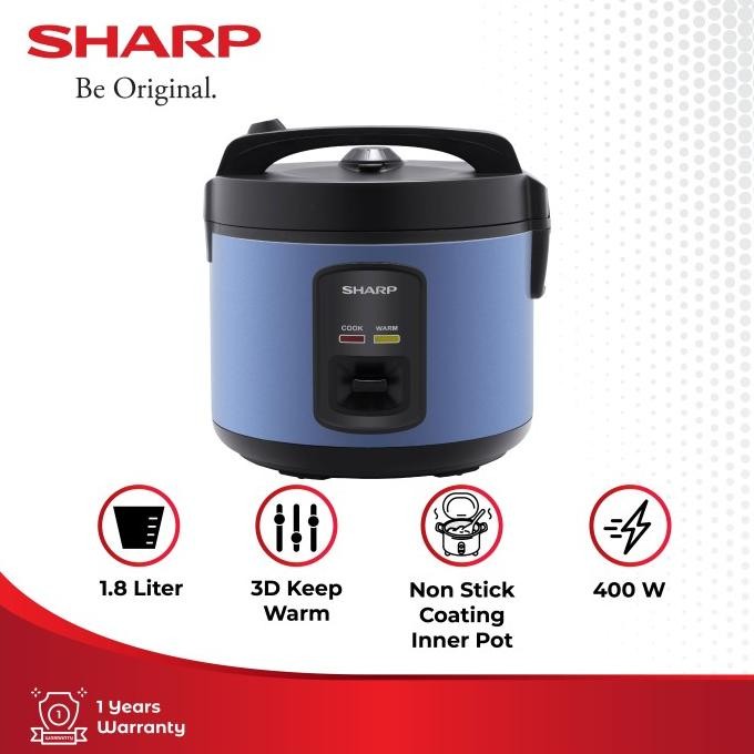 

BLUE- SHARP RICE COOKER 1.8L KS-G18MH-BL / 1,8 LITERS BLUE