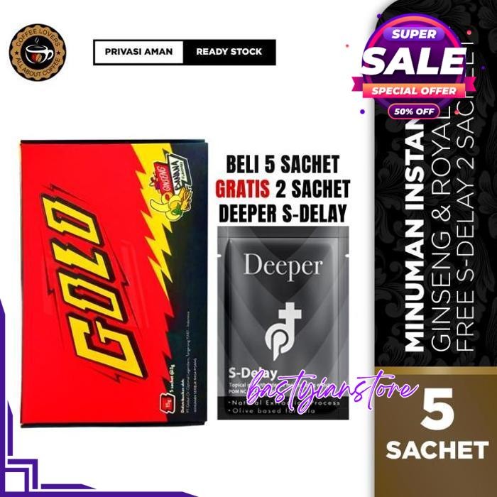 

GOLO BANANA 1 BOX GRATIS DEEPER S-DELAY 2 SACHET - GOLO STAMINA PRIA DIJAMIN GRATIS ONGKIR