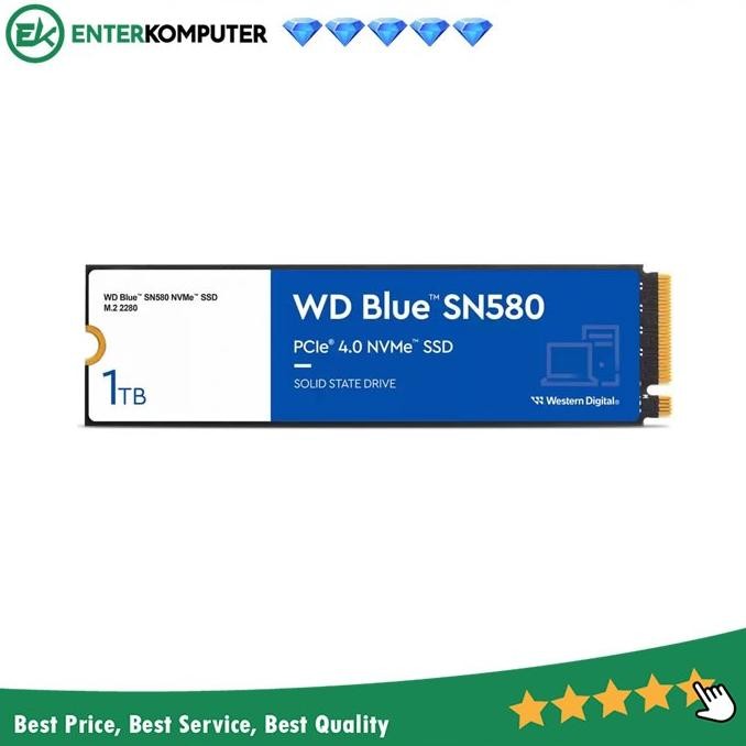 

BLUE- WDC BLUE SN580 SSD 1TB M.2 NVME PCIE GEN4X4 / SSD 1TB
