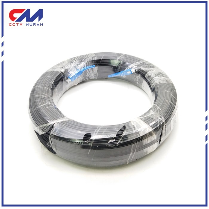 TERMURAH - Fiber Optik Kabel FO Dropcore 50M,100M,150M FTTH Dropcore 1 Core