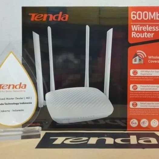 TERBARU - Tenda F9 Smart Wireless Router 600Mbps Wireless N Router F 9 6dbi vers