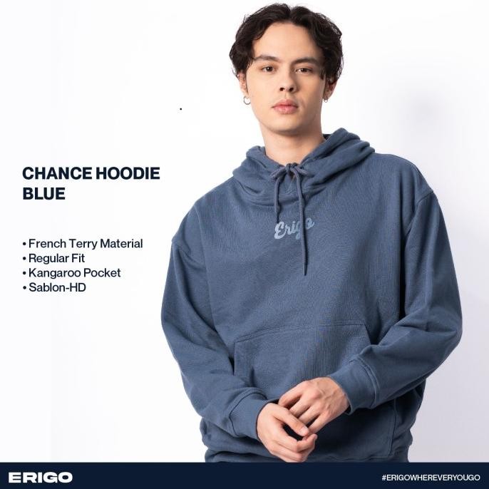 

BLUE- OUTERWEAR UNISEX ERIGO HOODIE CHANCE BLUE