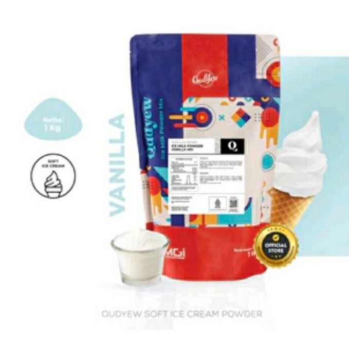 

Siap Kirim Soft Ice Cream Powder / Bubuk es krim Qudyew Murah - Vanilla/strawbery