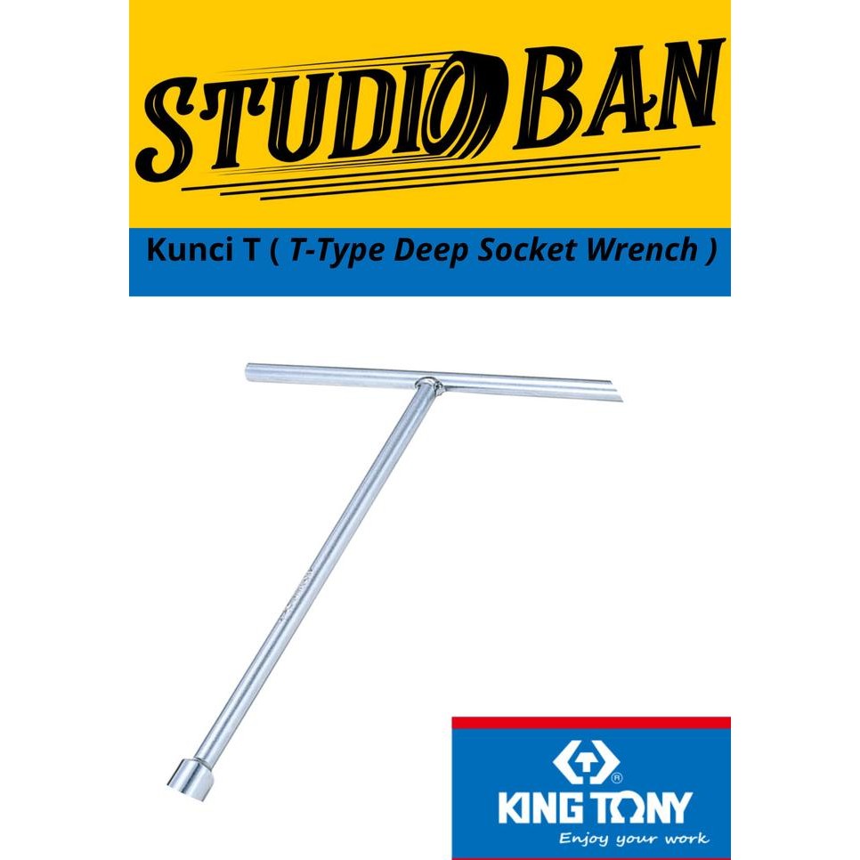 socket - Kunci T Sok Panjang - King Tony Deep Socket T-Type Wrench