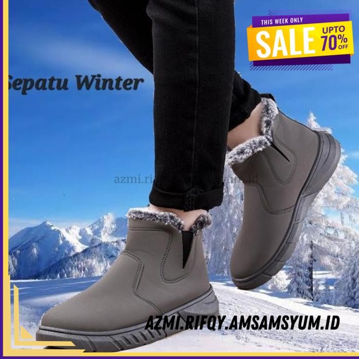 (DONE) SEPATU PRIA MUSIM DINGIN / WINTER SNOW BOOTS 08 HOT DEAL 