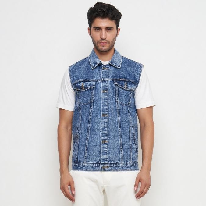 

BLUE- EMOLINE ROMPI JEANS PRIA SNOW BLUE