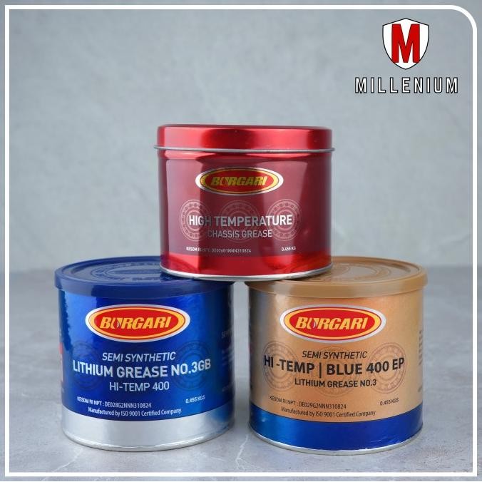 

BLUE- GEMUK SEMI SYNTHETIC HI-TEMP 400EP BURGARI LITHIUM BLUE GREASE 0.455KG