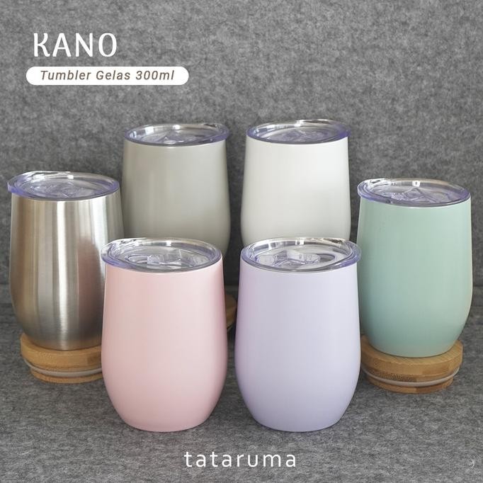 

kano - tumbler gelas stainless 304 kedap antibocor 300ml tahan panas termurah