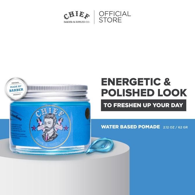 

BLUE- CHIEF BLUE - POMADE WATER BASED 2,12OZ