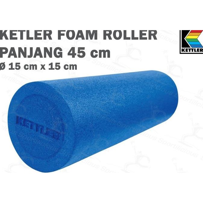 

BLUE- KETTLER FOAM ROLLER 14 CM BLUE BALOK YOGA BANTAL PILATES BLOCK