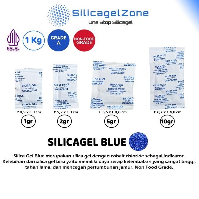 

BLUE- SILICA GEL BLUE / SILIKA GEL BIRU 1KG HIGH QUALITY TERMURAH