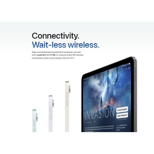 

BLUE- APPLE IPAD AIR M2 11 INCH 2024 1TB 512GB 256GB 128GB AIR 6 6TH GEN BLUE PURPLE STARLIGHT SPACE GREY
