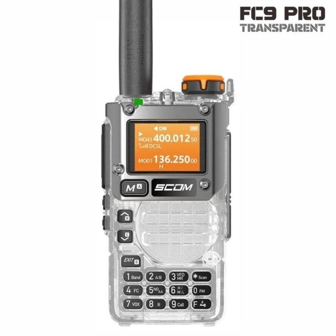 ht scom fc9 pro handy talky vhf uhf