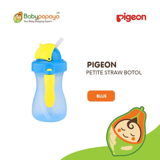 

BLUE- PIGEON PETITE STRAW BOTOL BLUE - D0000072