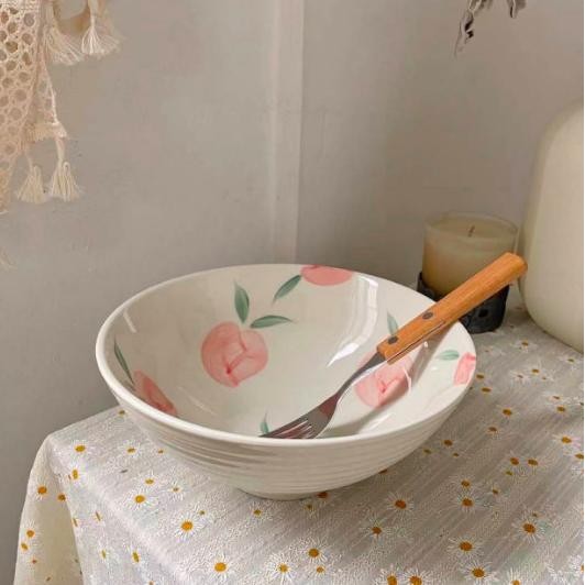 Ramen Bowl Mangkok Ramen Mie Keramik Lucu Korea Korean Style GTM