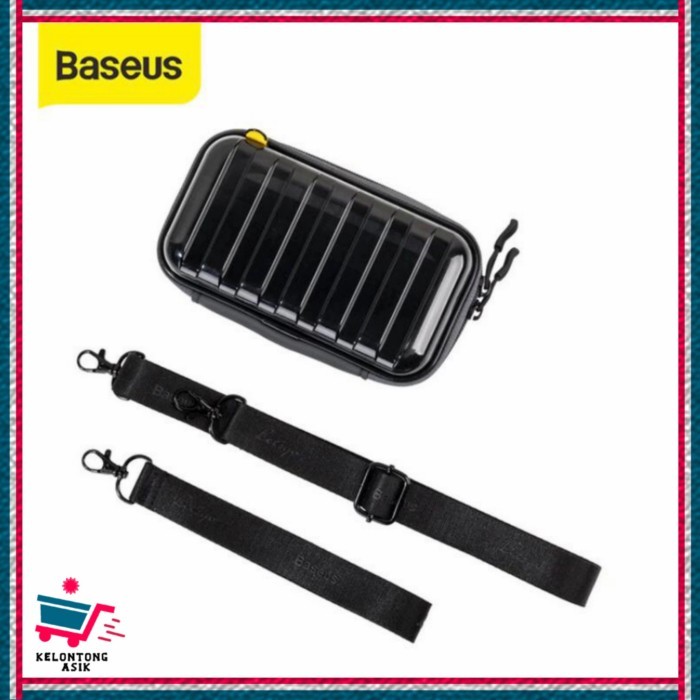 BASEUS STORAGE BAG GADGET ELECTRONIC ORGANIZER POUCH - HITAM