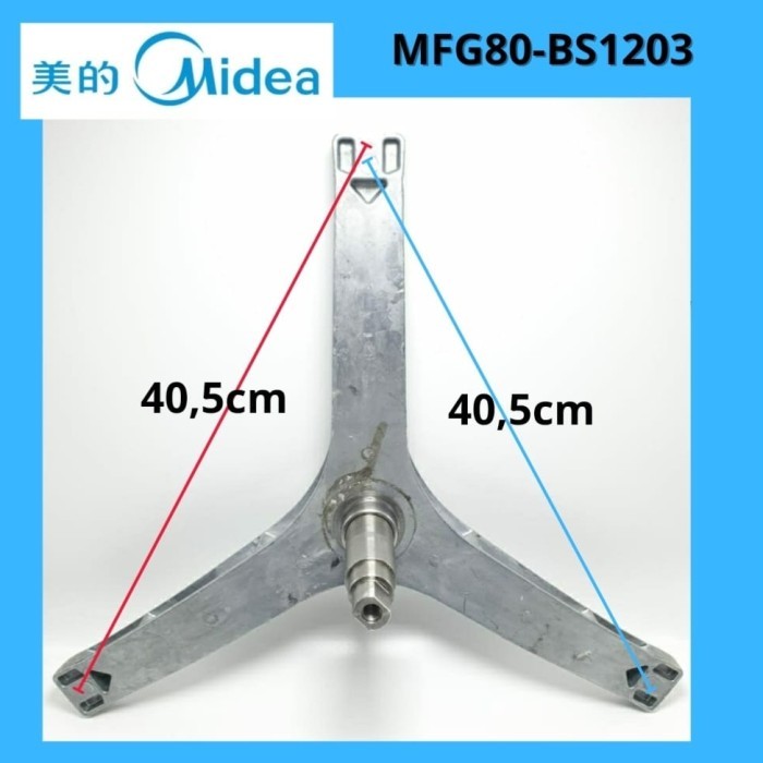 SEGITIGA MESIN CUCI FRONT LOADING MIDEA MFG80-BS1203