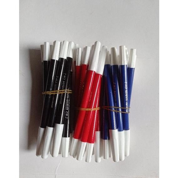 

New Arrival (12Pcs) Spidol Safari Cm2 Warna Hitam Merah Biru Murah Grosir Lusin/ Spidol Kecil Alat Tulis Sekolah Kantor