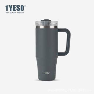 TUMBLER TYESO STAINLESS DENGAN GAGANG 900ML FREE STIKER / TUMBLER TYESO GAGANG PREMIUM / TUMBLER