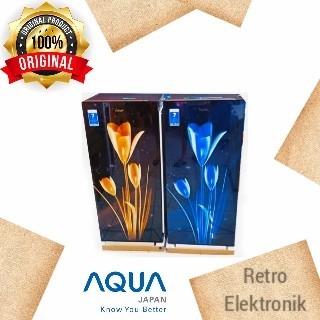 KULKAS AQUA 1 PINTU 181 BUNGA / MOTIF KEMBANG