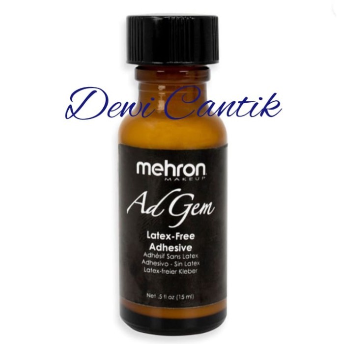 MEHRON ADGEM LATEX-FREE ADHESIVE 15ML - MEHRON LEM BULU MATA