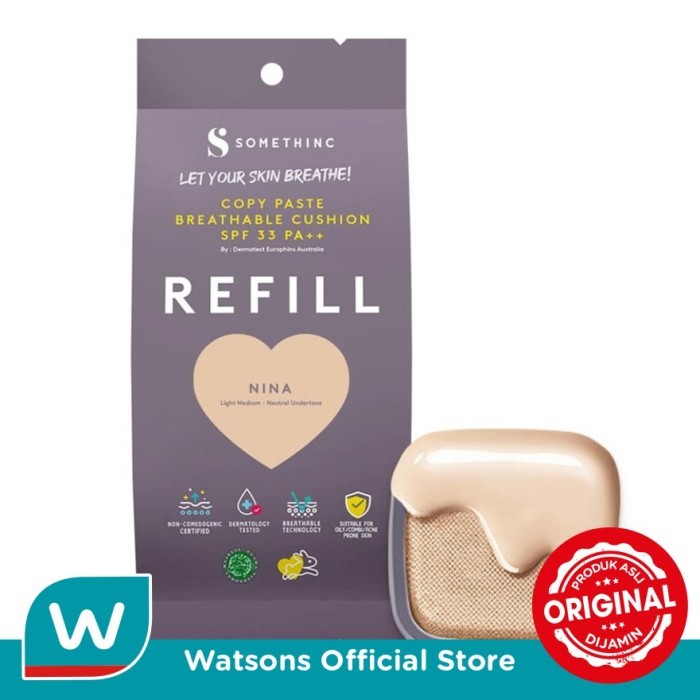 Somethinc Breathable Cushion - Light Medium NINA (Refill)